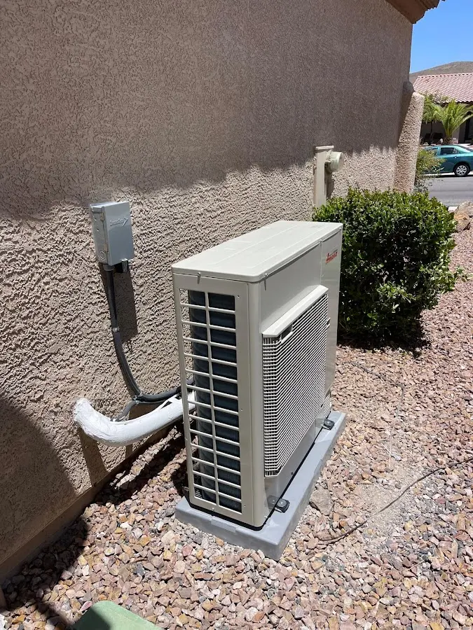 Residential air conditioning condenser unit in Callaway